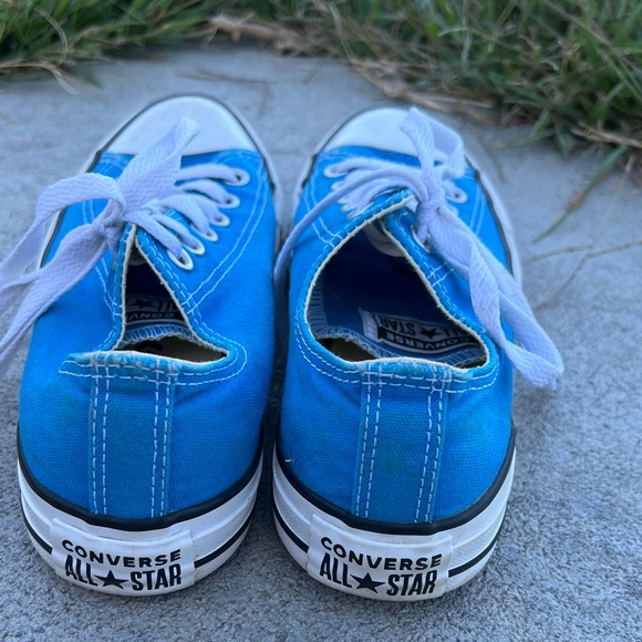 Blue unisex Converse low top shoes women’s size 7.5, men’s 5.5 S129 - Picture 4 of 11